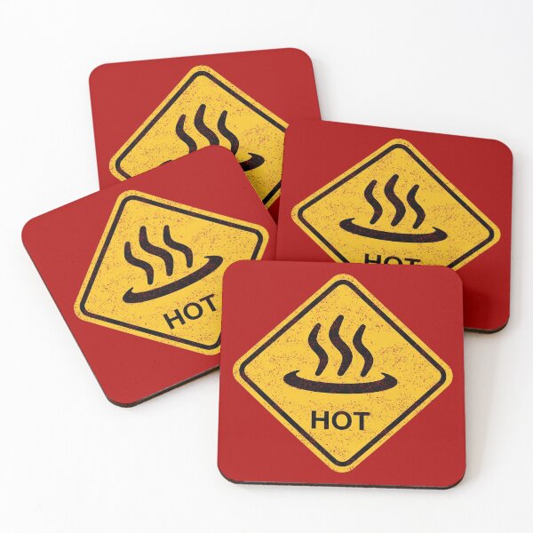 Item preview, Danger Hot Funny Road Sign designed and sold by Happy Puppy Print On Demand.