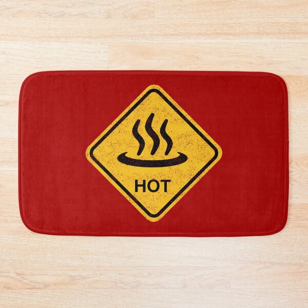 Item preview, Danger Hot Funny Road Sign designed and sold by Happy Puppy Print On Demand.