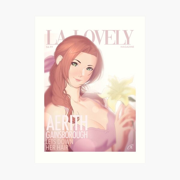 La Lovely - Aerith Gainsborough Cover 1 Art Print