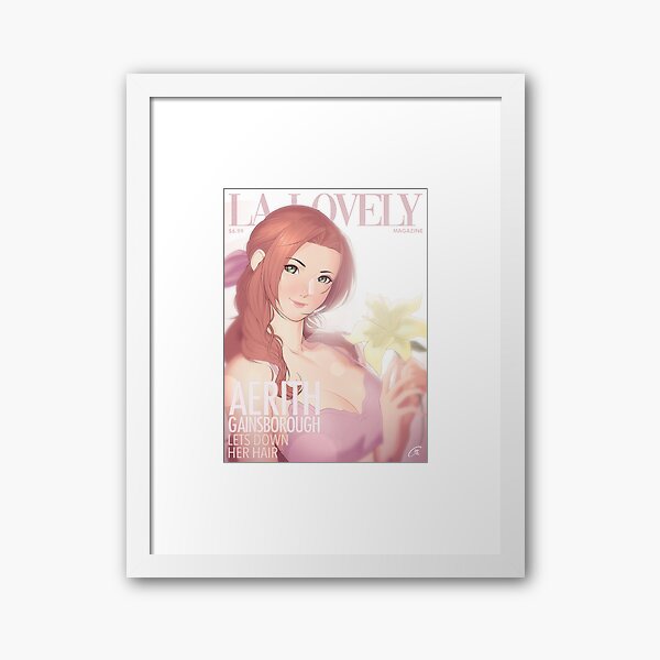 La Lovely - Aerith Gainsborough Cover 1 Framed Art Print