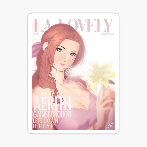La Lovely - Aerith Gainsborough Cover 1 Sticker