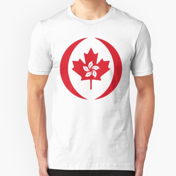 Hong Konger Canadian Multinational Patriot Flag Series Slim Fit T-Shirt