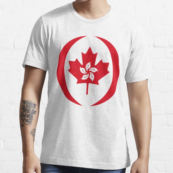 Hong Konger Canadian Multinational Patriot Flag Series Essential T-Shirt