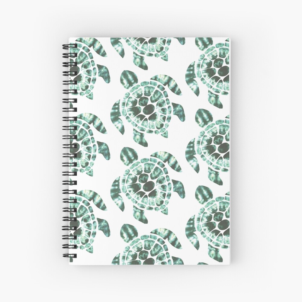 Tie Dye Sea Turtle 2 Cuaderno de espiral