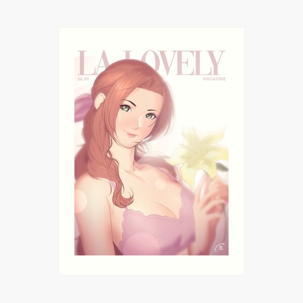 La Lovely - Aerith Gainsborough Cover Deluxe Art Print