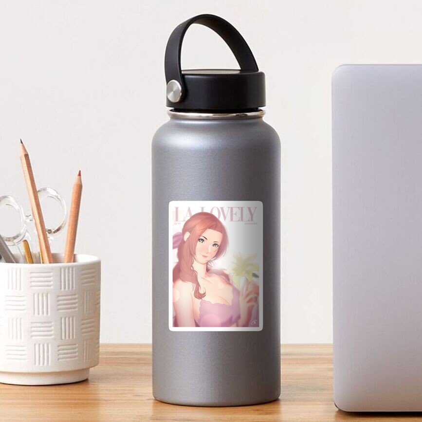 La Lovely - Aerith Gainsborough Cover Deluxe Sticker