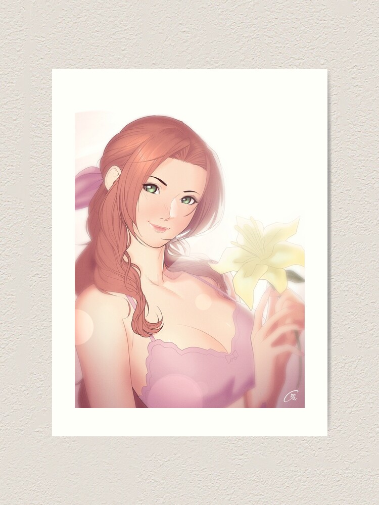 Alternate view of La Lovely - Aerith Gainsborough Art Print