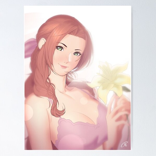 Item preview, La Lovely - Aerith Gainsborough designed and sold by FreeGlassArt.