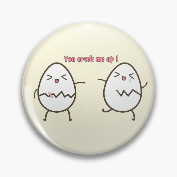 Item preview, You crack me up eggs designed and sold by kittygomeowmeow.