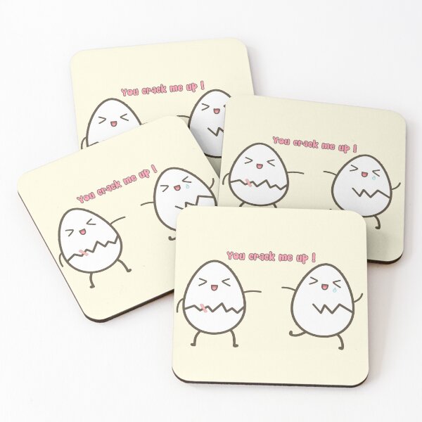 Item preview, You crack me up eggs designed and sold by kittygomeowmeow.