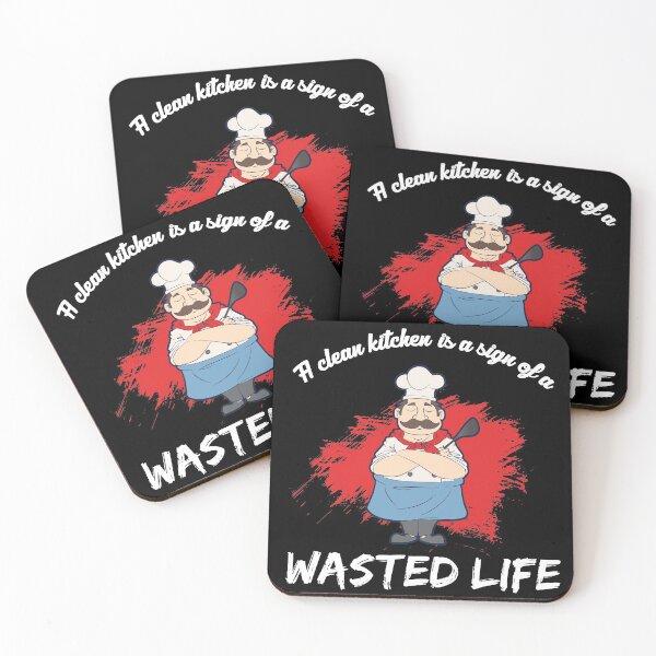 Item preview, A Clean Kitchen is a sign of a Wasted Life Funny Chef   designed and sold by Rzelemenz.