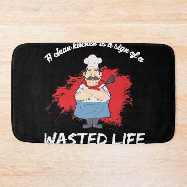 Item preview, A Clean Kitchen is a sign of a Wasted Life Funny Chef   designed and sold by Rzelemenz.
