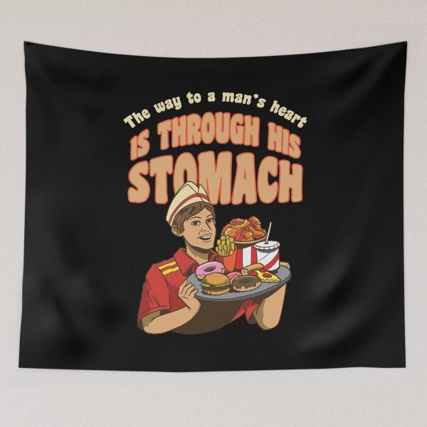 Item preview, The Way to a mans heart is Through his Stomach Funny Chef   designed and sold by Rzelemenz.