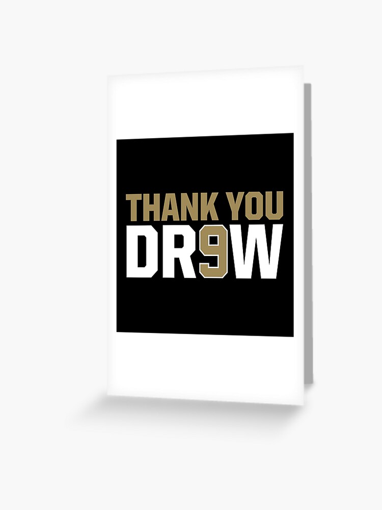 Drew Brees New Orleans Saints Quarterback Artwork Greeting Card by