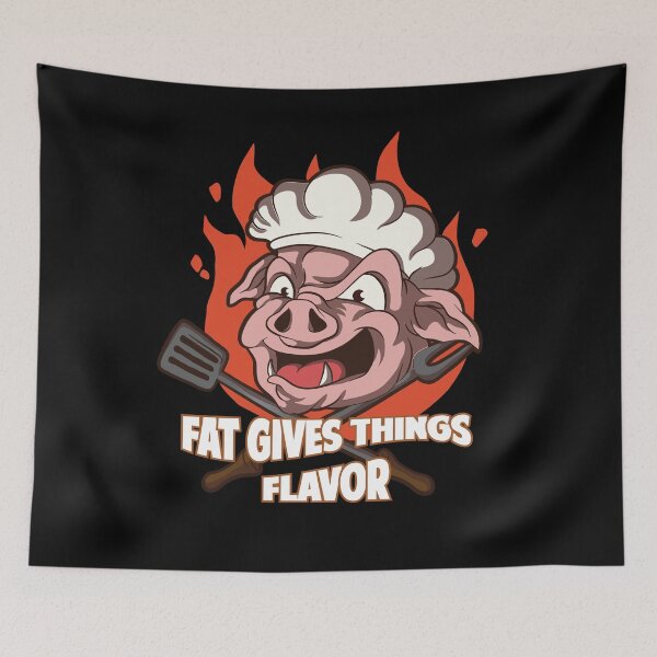 Item preview, Fat gives Things Flavor Grill BBQ Barbecue Cook Funny Chef   designed and sold by Rzelemenz.