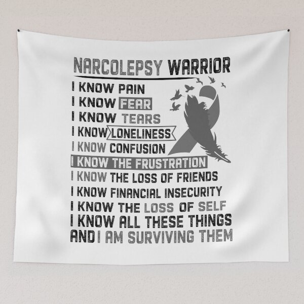Item preview, I Am Narcolepsy Warrior, I Know All These Things and I Am Surviving Them designed and sold by DianabellShop.