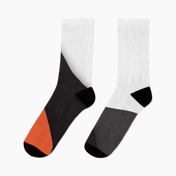 Item preview, "Modern Geometric Abstract in Orange, Black, White, and Grey: A Bold and Striking Statement Piece designed and sold by Fai-oma.