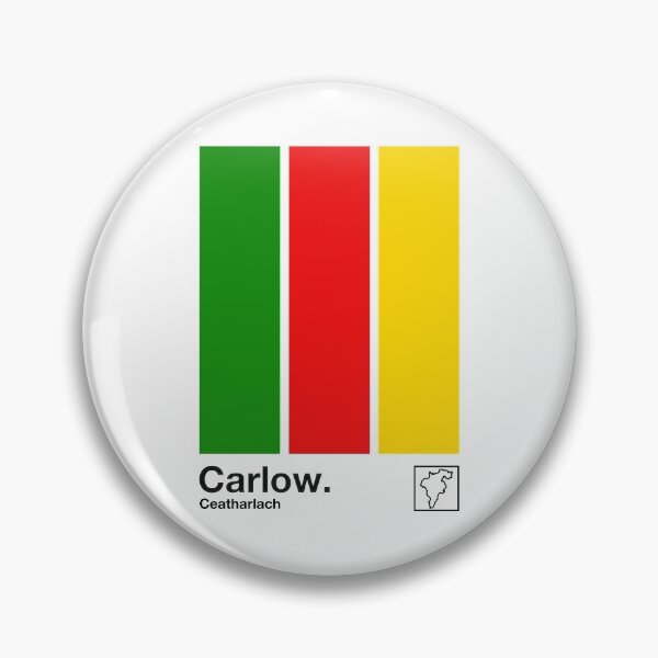 Item preview, County Carlow, Ireland - Retro Style Minimalist Poster Design  designed and sold by AestheticNow.