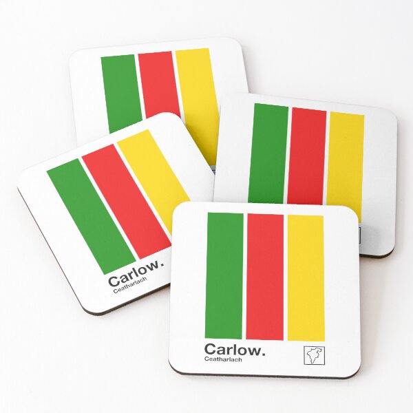 Item preview, County Carlow, Ireland - Retro Style Minimalist Poster Design  designed and sold by AestheticNow.