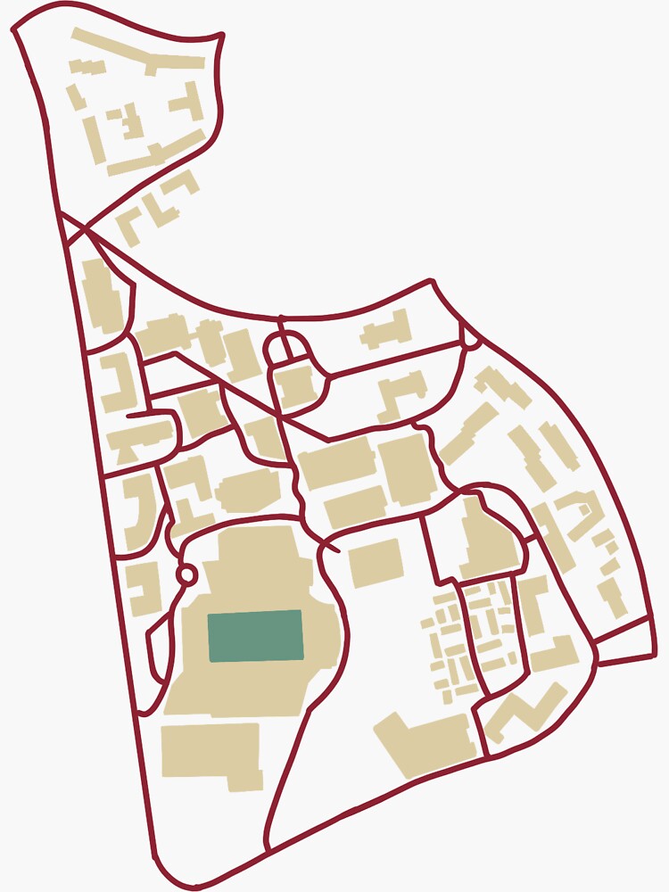  bc boston college campus map sticker by bridgepigeart redbubble