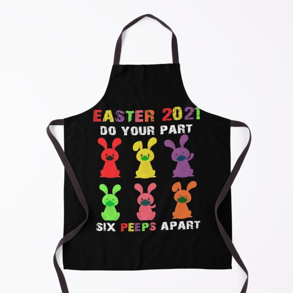 Item preview,  Easter 2021 Do Your Part Six Peeps Apart, Funny Easter Bunny Peeps Face Mask Quarantine designed and sold by oussimakh.