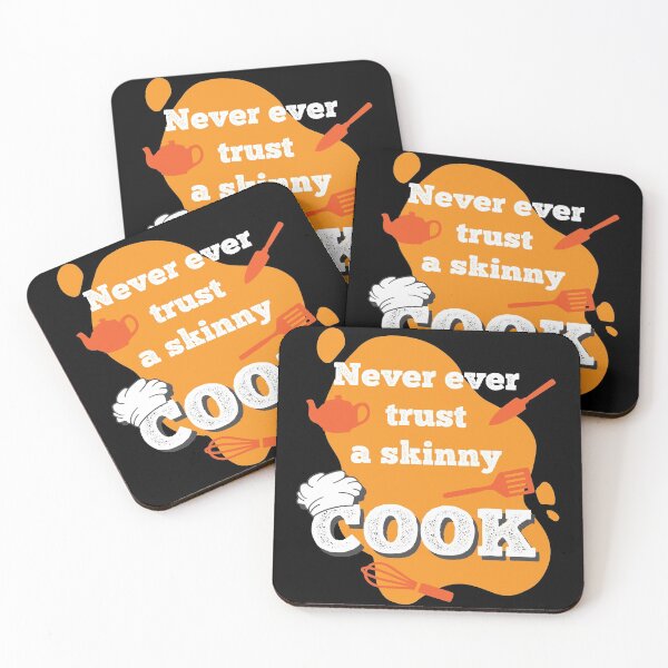 Item preview, Never ever trust a skinny Cook Cooking Hat Funny Chef   designed and sold by Rzelemenz.