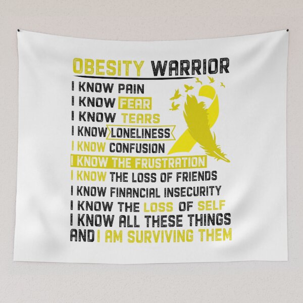 Item preview, I Am Obesity Warrior, I Know All These Things and I Am Surviving Them designed and sold by DianabellShop.