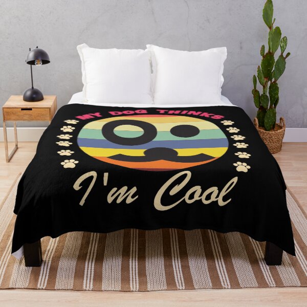 Item preview, My Dog Thinks I'm Cool Adult Humor Graphic Novelty Sarcastic Funny Dog -Retro Dog designed and sold by FELTA.