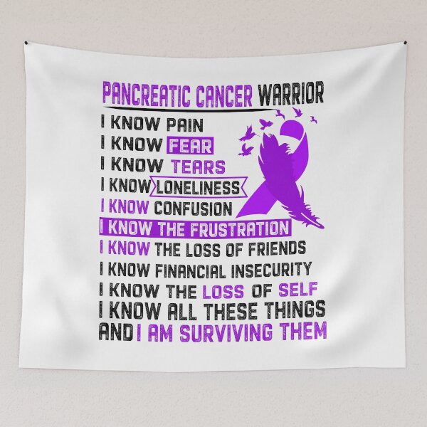 Item preview, I Am Pancreatic Cancer Warrior, I Know All These Things and I Am Surviving Them designed and sold by DianabellShop.