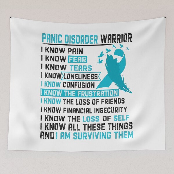 Item preview, I Am Panic Disorder Warrior, I Know All These Things and I Am Surviving Them designed and sold by DianabellShop.