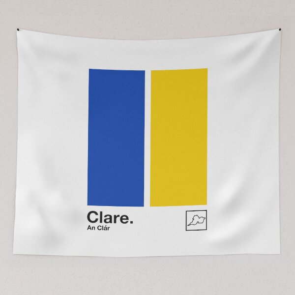 Item preview, County Clare / Original Retro Style Minimalist Poster Design designed and sold by AestheticNow.