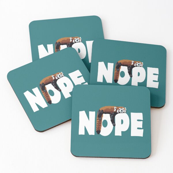 Item preview, NOPE - Red Panda designed and sold by GeoCreate.