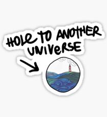 Hole To Another Universe Lighthouse Sticker