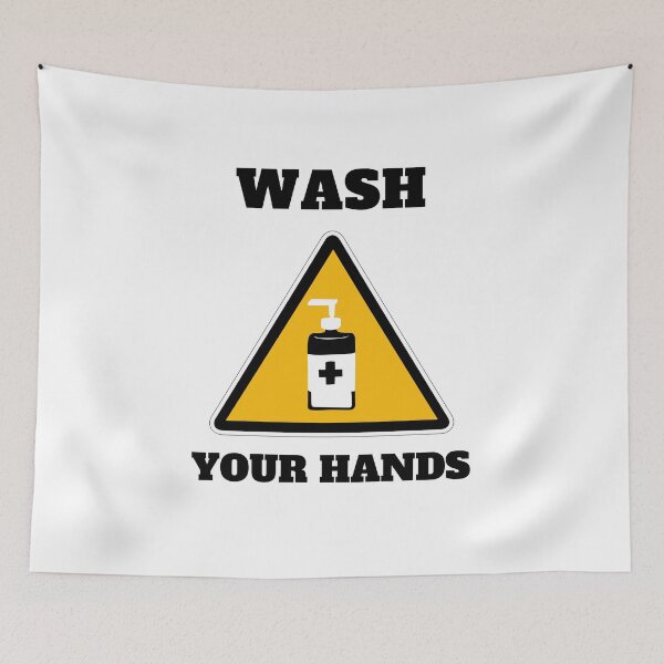 Item preview, Hand sanitizer wash your hands white designed and sold by daguilon.