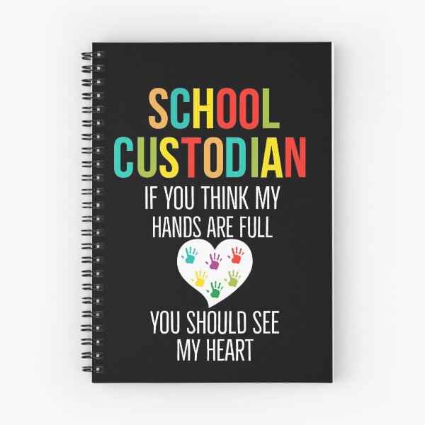 Item preview, School Custodian If You Think My Hands Are Full You Should See My Heart designed and sold by AwesomeWorld1.