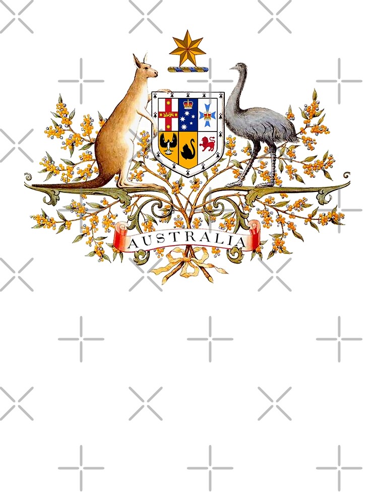 Thumbnail 2 of 2, Kids T-Shirt, Australia Coat of Arms designed and sold by flagswag.