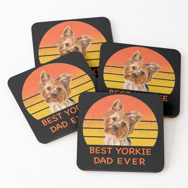 Item preview, Best yorkie Yorkshire terrier dog dad ever designed and sold by PG Illustration.