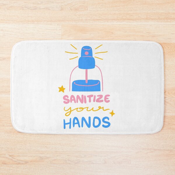 Item preview, Sanitize and wash your hands white designed and sold by daguilon.