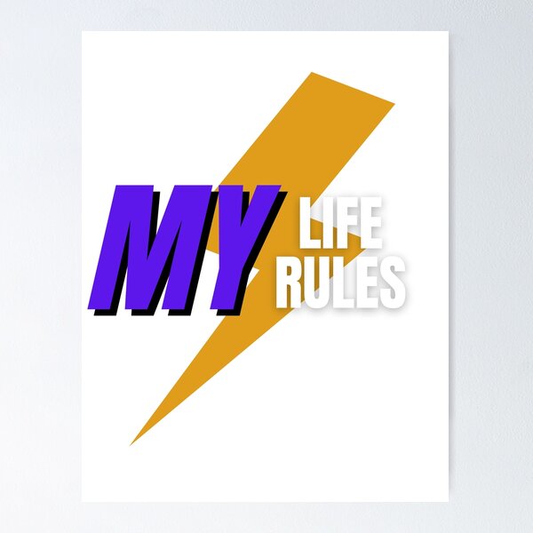 Item preview, MY LİFE MY RULE designed and sold by design--shop.