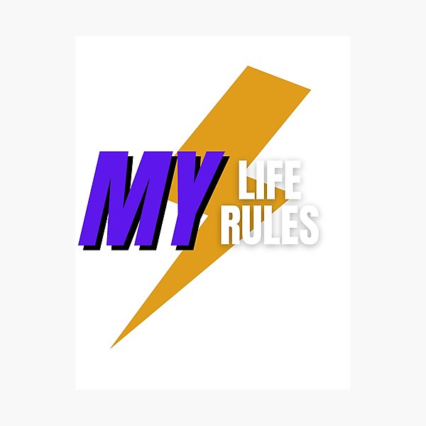 Item preview, MY LİFE MY RULE designed and sold by design--shop.