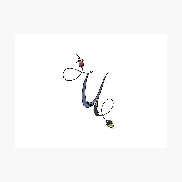 Item preview, Floral letter U designed and sold by Salpisart.