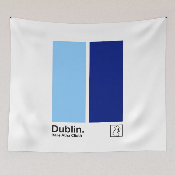 Item preview, County Dublin / Original Retro Style Minimalist Poster Design designed and sold by AestheticNow.