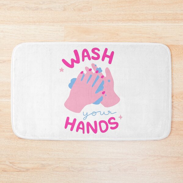 Item preview, Wash your hands with hand sanitizer white designed and sold by daguilon.