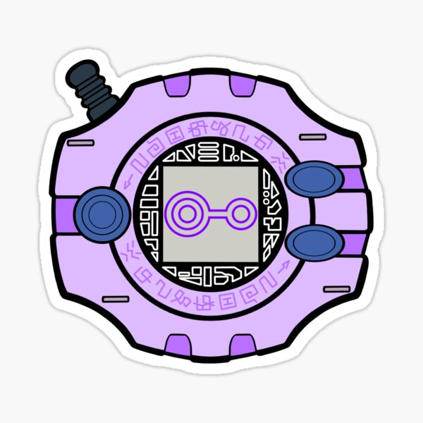 Matte Sticker Digivice Digimon Adventure Sticker Kawaii Digimon Rookies Stickers