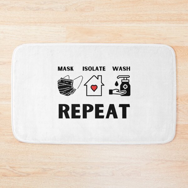 Item preview, Mask isolate and wash your hands white designed and sold by daguilon.