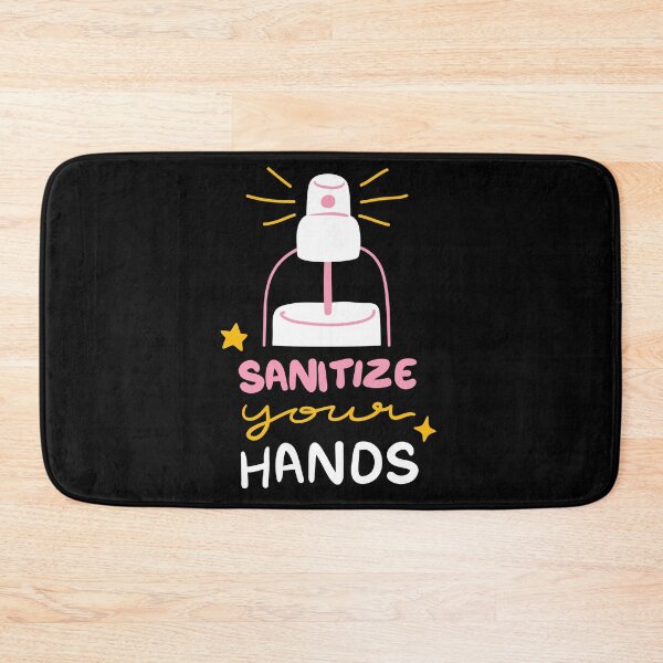 Item preview, Wash your hands with hand sanitizer black designed and sold by daguilon.