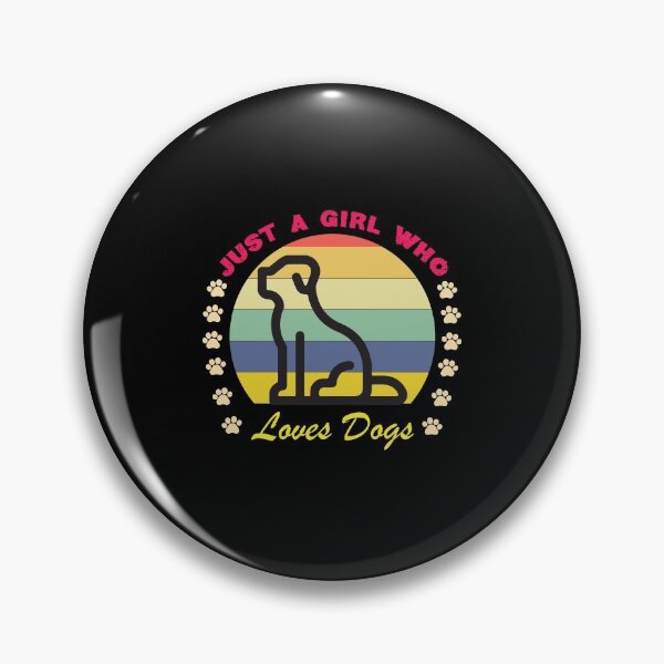 Item preview, Just a Girl Who Loves Dogs Adult Humor Graphic Novelty Sarcastic Funny Dog -Retro Dog  designed and sold by FELTA.