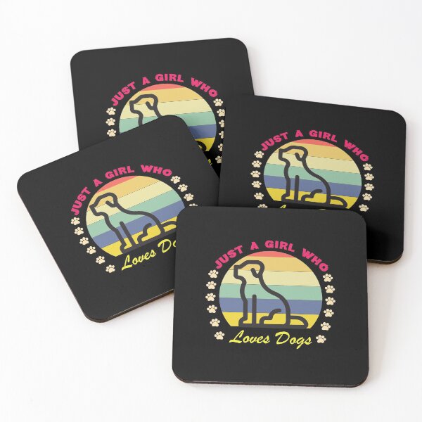 Item preview, Just a Girl Who Loves Dogs Adult Humor Graphic Novelty Sarcastic Funny Dog -Retro Dog  designed and sold by FELTA.