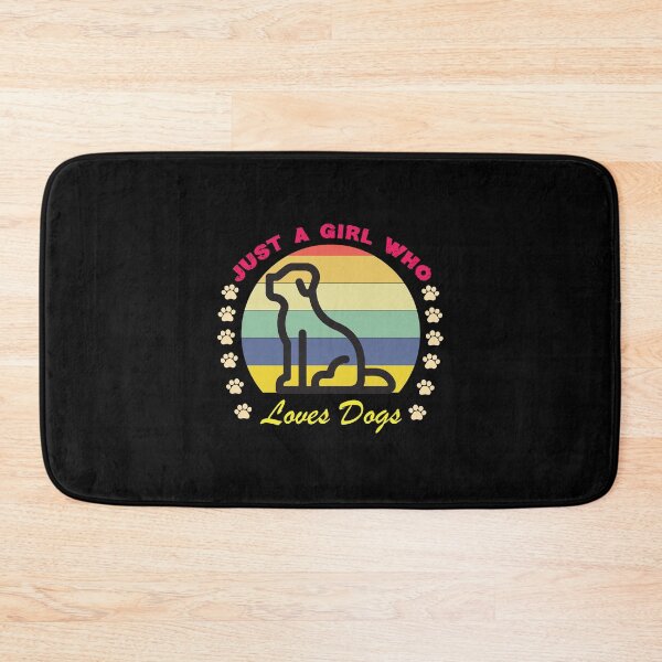 Item preview, Just a Girl Who Loves Dogs Adult Humor Graphic Novelty Sarcastic Funny Dog -Retro Dog  designed and sold by FELTA.