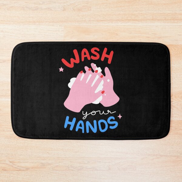 Item preview, Wash your hands with hand sanitizer black designed and sold by daguilon.